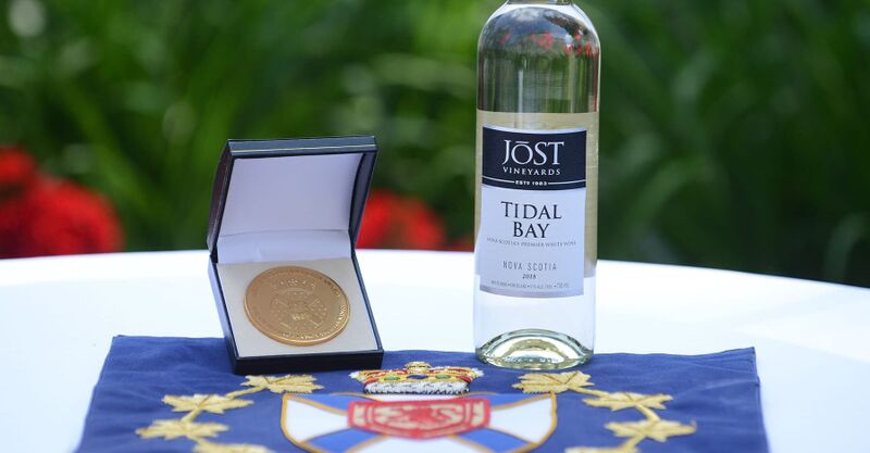 Jost Vineyards 2018 Tidal Bay awarded The Lieutenant Governor's Awards for Excellence in Nova Scotia Wine