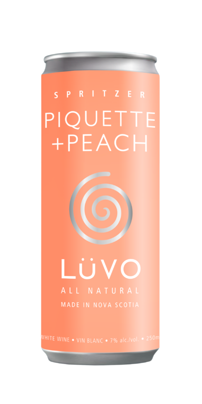 LUVO Piquette + Peach Wine Spritzer 250ml can