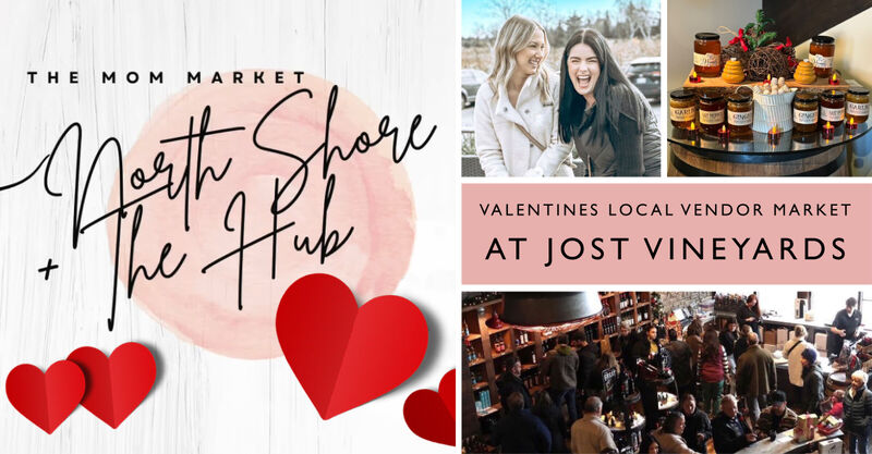 Local Valentine's Vendor Market, organized by The Mom Market hosted at Jost Vineyards