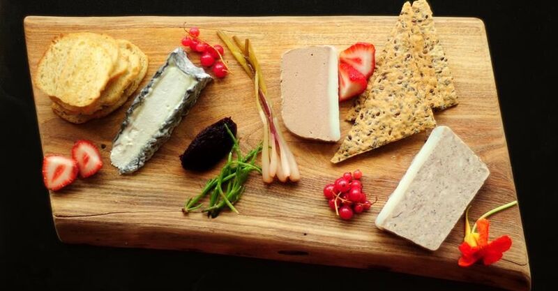Grey Owl Goat Cheese, Duck Rillette, and Foie Gras Mousse