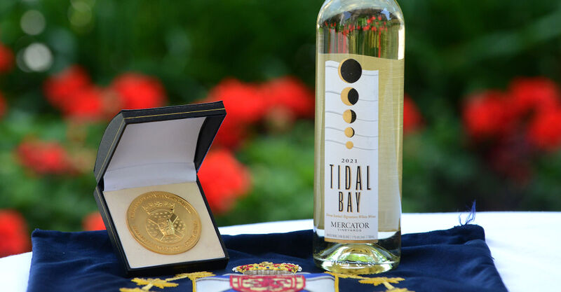 Mercator Tidal Bay with Lieutenant Governor's Award for Excellence in Nova Scotia Wine